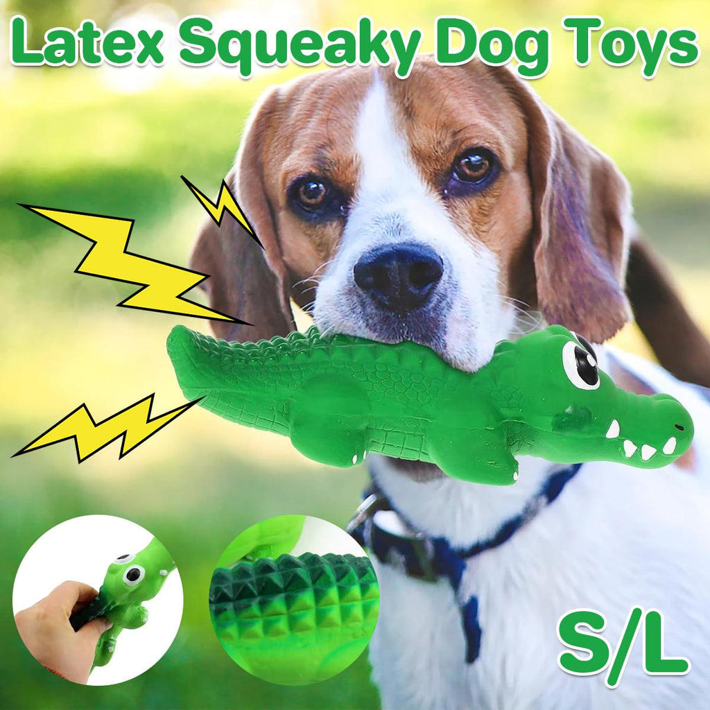 Hidaya Paws™ - Happy Alligator Squeaky Toy