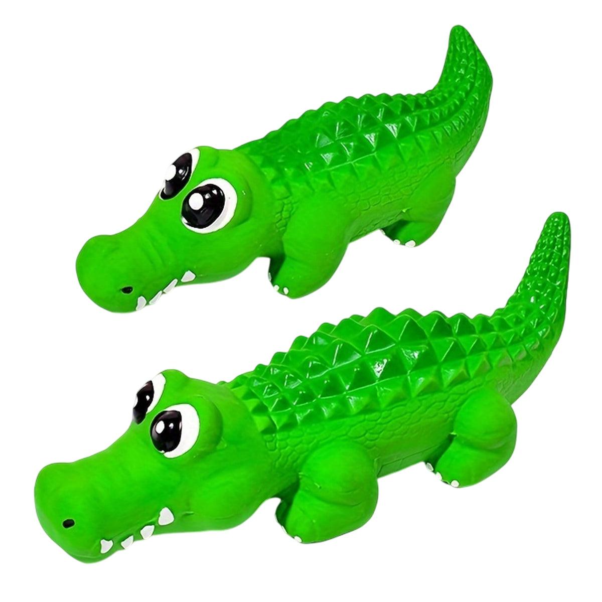 Hidaya Paws™ - Happy Alligator Squeaky Toy