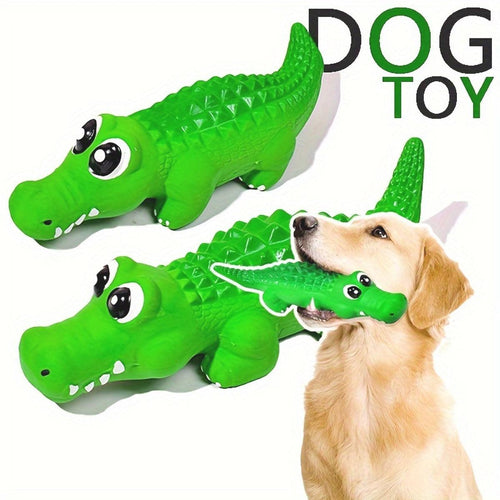 Hidaya Paws™ - Happy Alligator Squeaky Toy