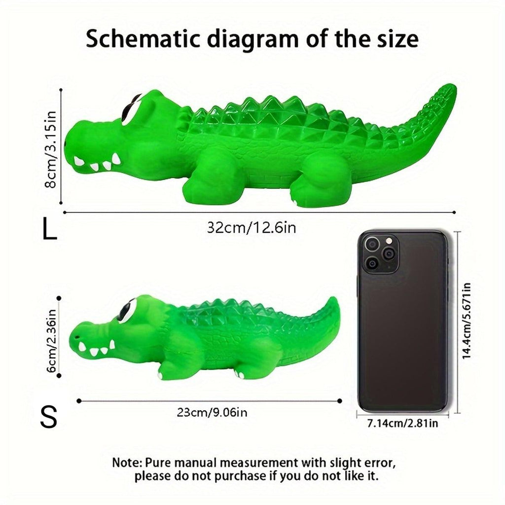 Hidaya Paws™ - Happy Alligator Squeaky Toy